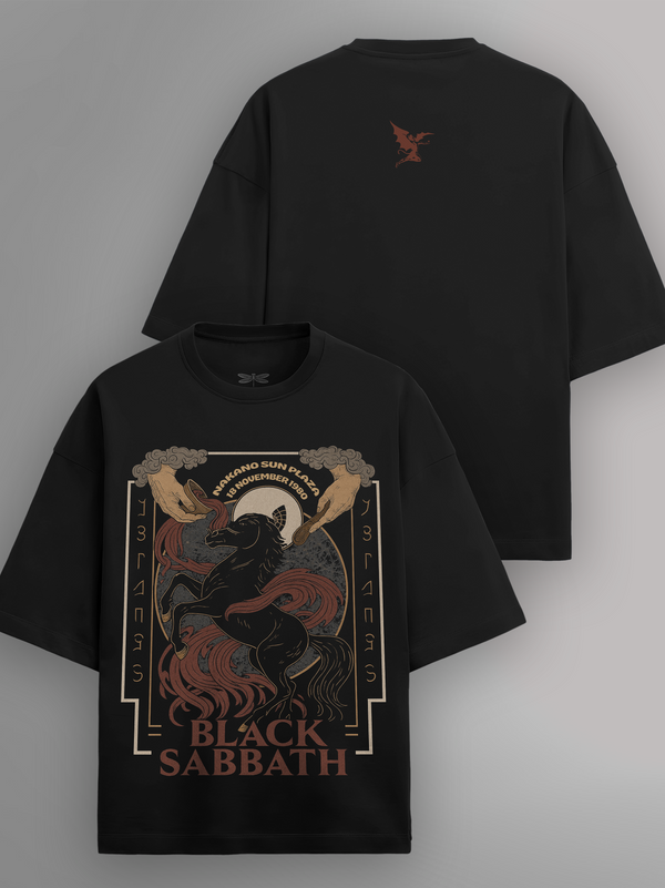 Black Sabbath Nightsteed (Terry Cotton) Oversized T-Shirt