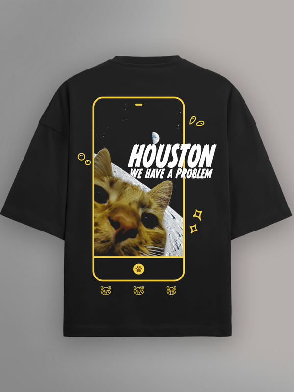 Catstronaut (Terry Cotton) Oversized T-Shirt