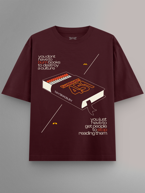 Fahrenheit 451 Oversized T-Shirt