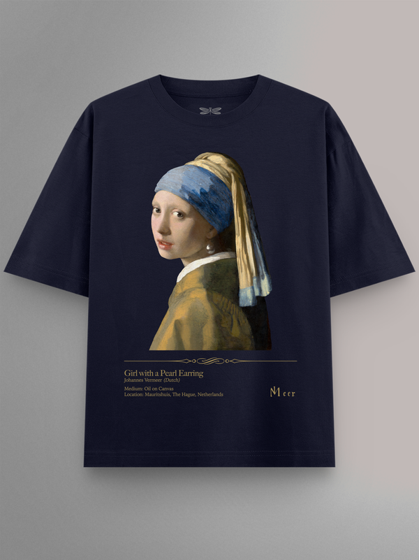 Girl with a Pearl Earring Oversized T-Shirt