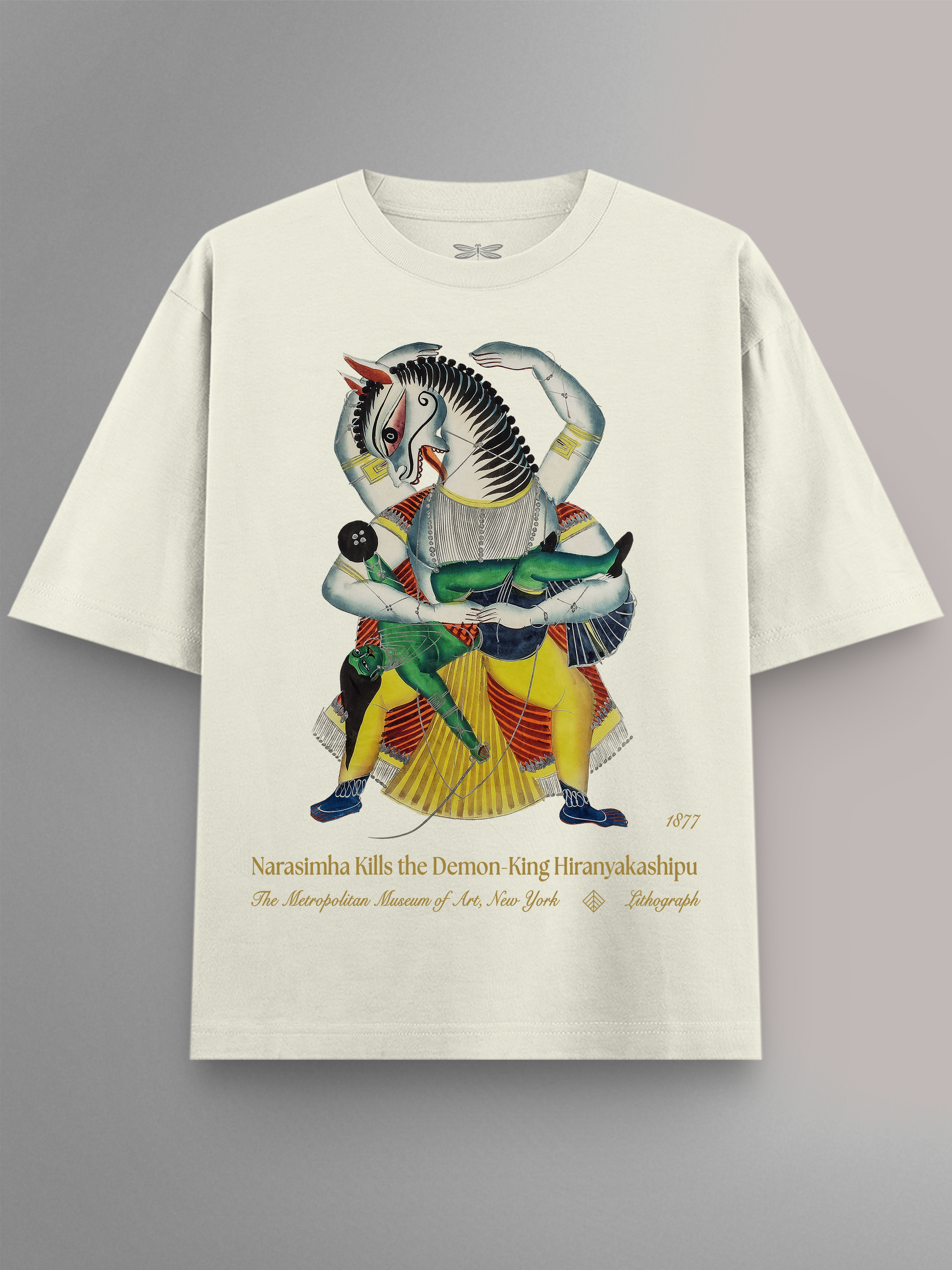 Narasimha Kills the Demon-King Hiranyakashipu Oversized T-Shirt