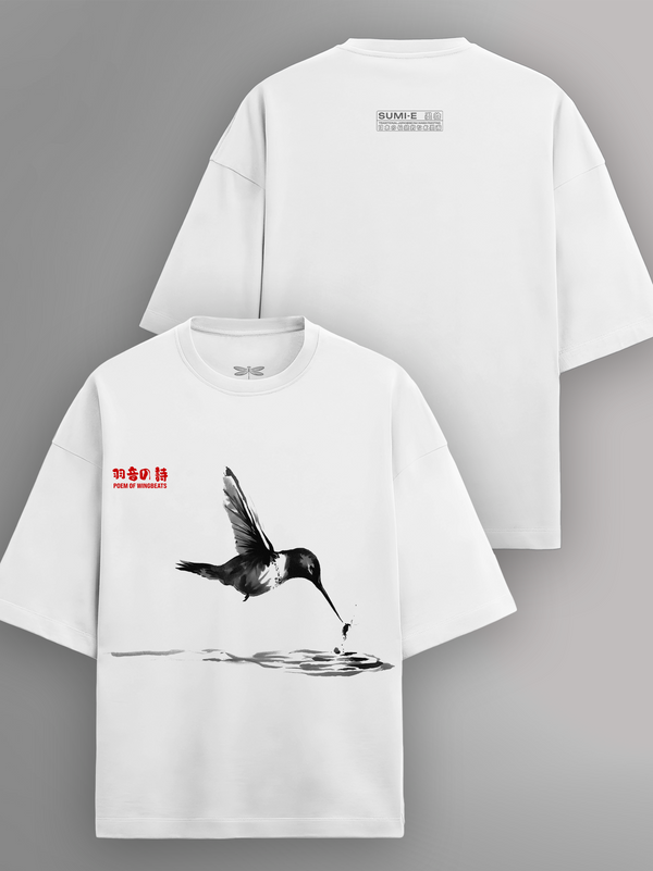 Poem of Wingbeats (Terry Cotton) Oversized T-Shirt
