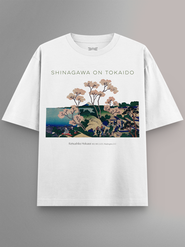 Shinagawa on Tokaido Oversized T-Shirt