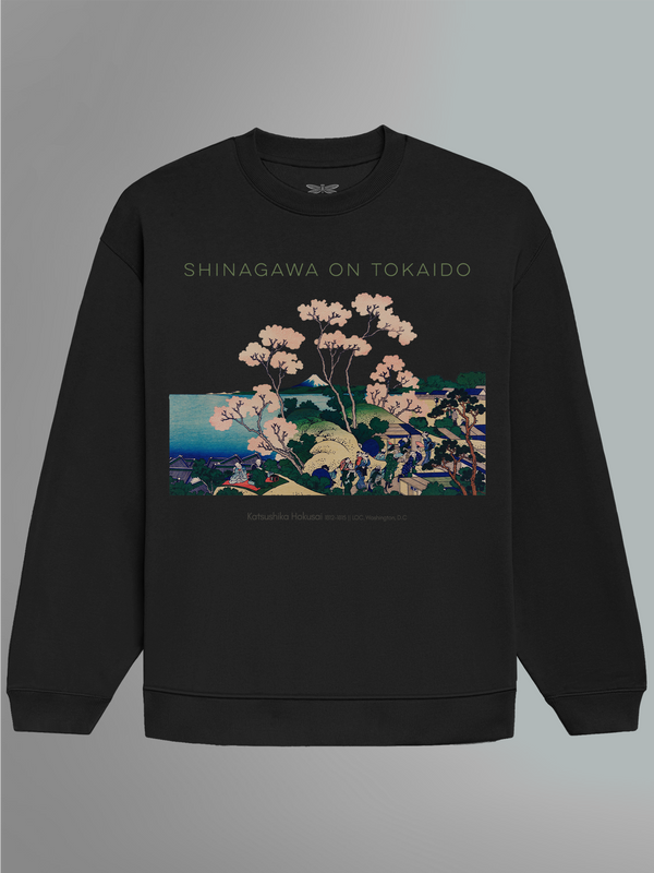 Shinagawa on Tokaido Oversized Sweatshirt