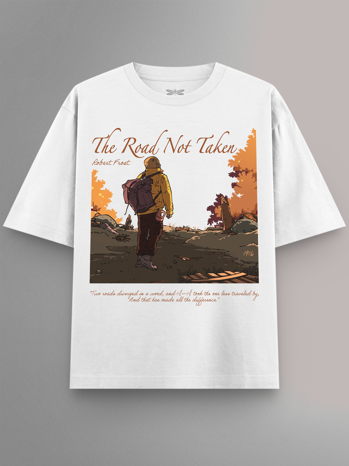 The Road Not Taken Oversized T-Shirt
