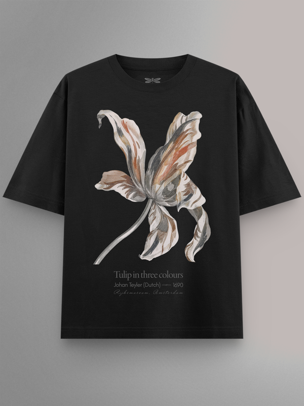 Tulip in Three Colours Oversized T-Shirt