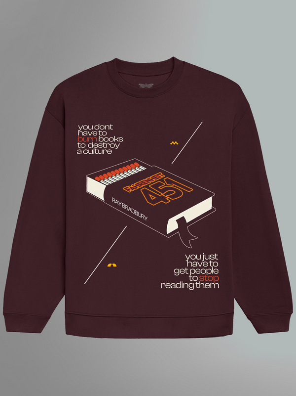 Fahrenheit 451 Oversized Sweatshirt